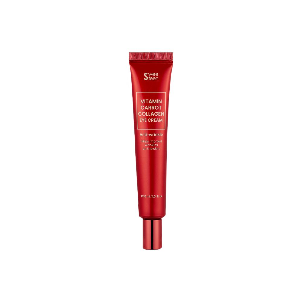 SWEETEEN Vitamin Carrot Collagen Eye Cream 30ml Korean Vegan Cooling Hydrating Wrinkle Care _ Made in Korea